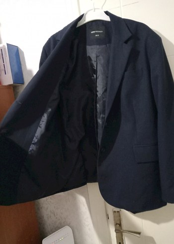 Düğmeli Siyah Kadın Blazer Ceket - Görsel 4