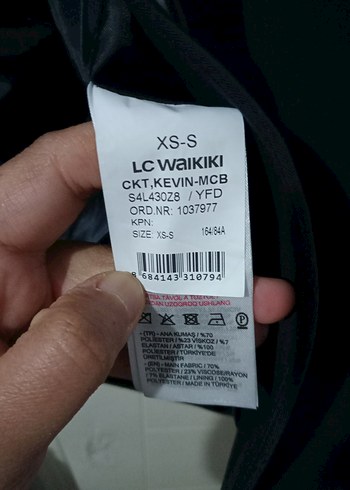 Düğmeli Siyah Kadın Blazer Ceket - Görsel 7