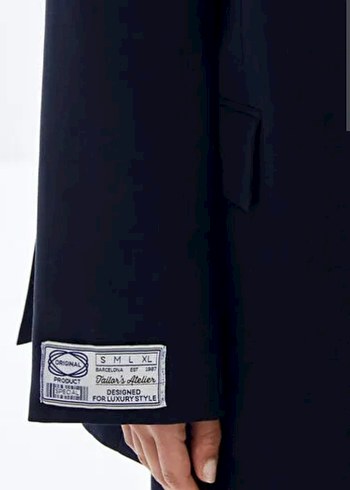 Düğmeli Siyah Kadın Blazer Ceket - Görsel 11