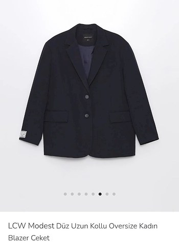 Düğmeli Siyah Kadın Blazer Ceket - Görsel 8