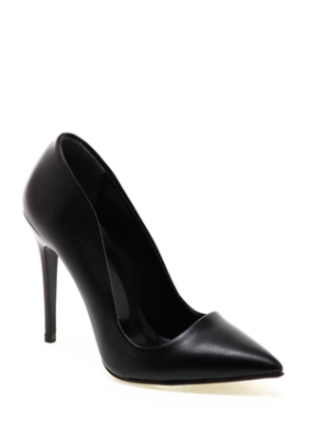 Siyah Deri Stiletto