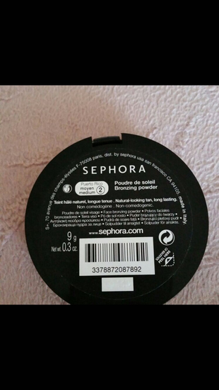 diğer Beden Sephora bronzing pover