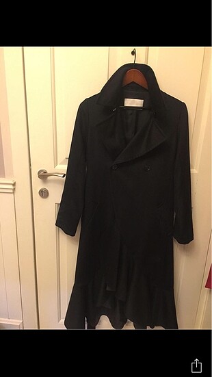 38 Beden siyah Renk Beymen Collection Kaşmirli Palto