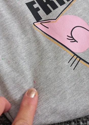 LC Waikiki Gri Baskılı Kız Sweatpants Rahat Kesim