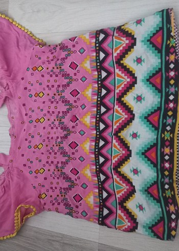 Renkli Bohem tişört - Görsel 2