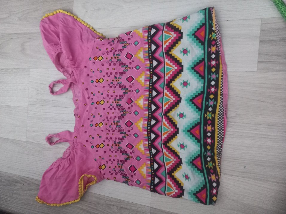 Renkli Bohem tişört - Görsel 2