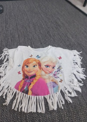 Renkli Baskılı Püsküllü Kız Tişörtü - Görsel 2