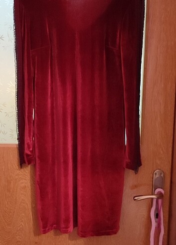 Bordo elbise