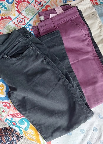 kadın pantolonları fiyat sorun uyguna göndereceğim Düğmeli Beyaz - Görsel 5