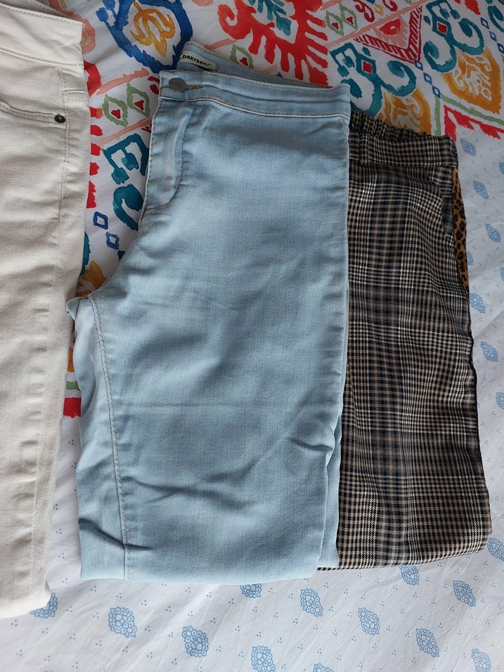 kadın pantolonları fiyat sorun uyguna göndereceğim Düğmeli Beyaz - Görsel 4