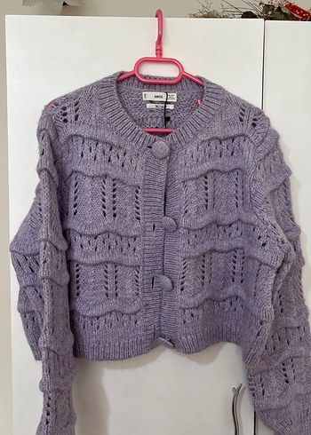 Bohem Stil Mor Örgü Kadın Hırka