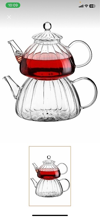 Cam çaydanlık takımı