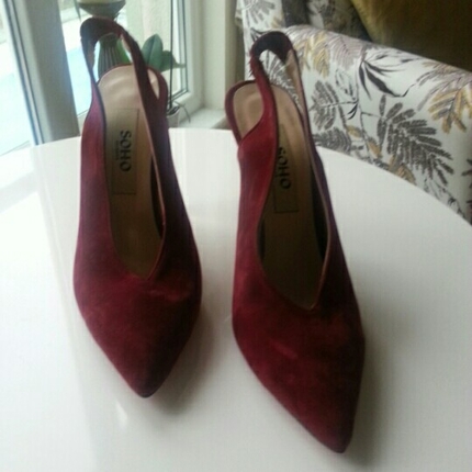 Bordo Süet ayakkabi