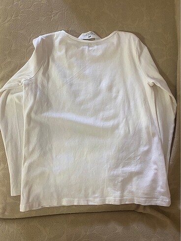 6 Yaş Beden beyaz Renk H&M Uzun Kollu Tshirt