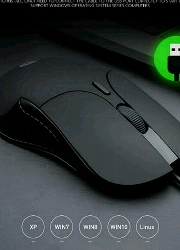 Profesyonel USB Kablolu 6 fonksiyonlu 4 mod renkli Oyuncu Mouse 