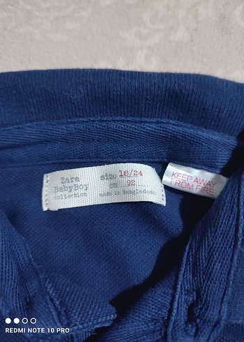 Zara Erkek Çocuk Koyu Mavi Düğmeli Polo Tişört