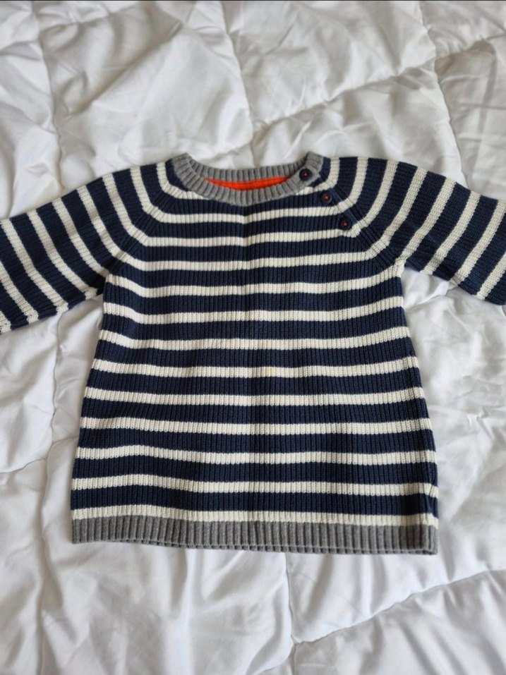 H&M çizgili bebek triko kazak - Görsel 5