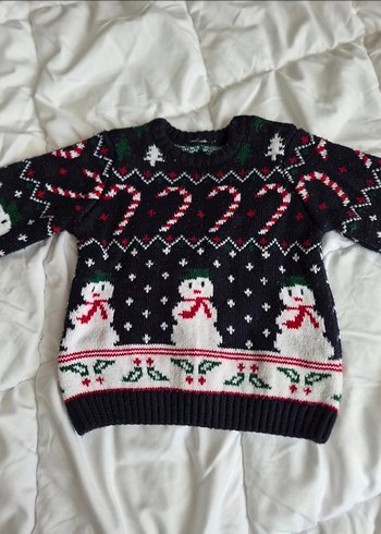 Kışlık kalın yünlü bebek kazak - Görsel 2