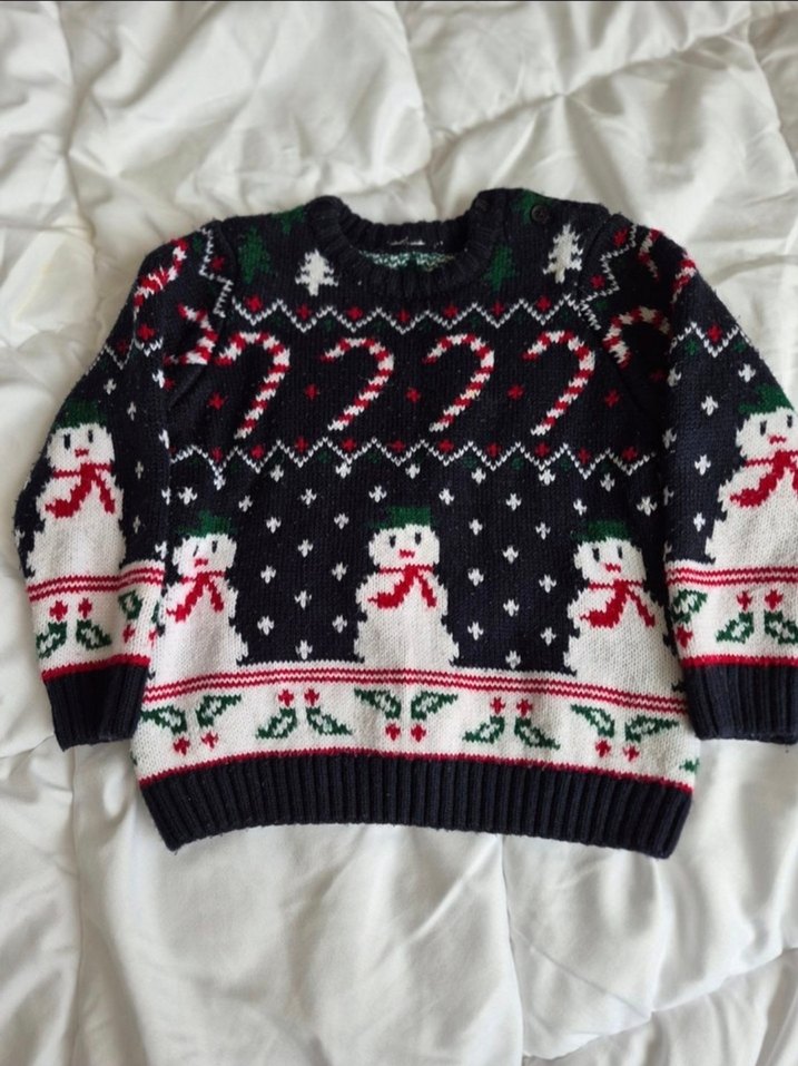 Kışlık kalın yünlü bebek kazak - Görsel 3