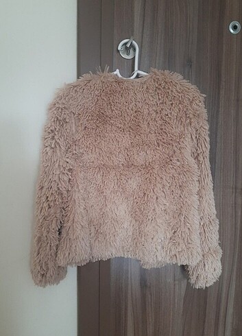 Bayan yumoş tüylü ceket mont - Görsel 7