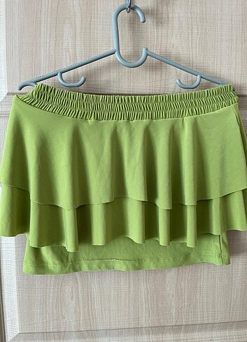 Lastikli esnek straplez kat kat crop top
