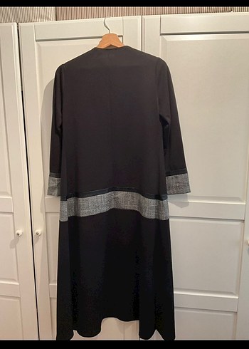 m Beden Eswaap uzun kimono ve pantolon ikili tesettür takım