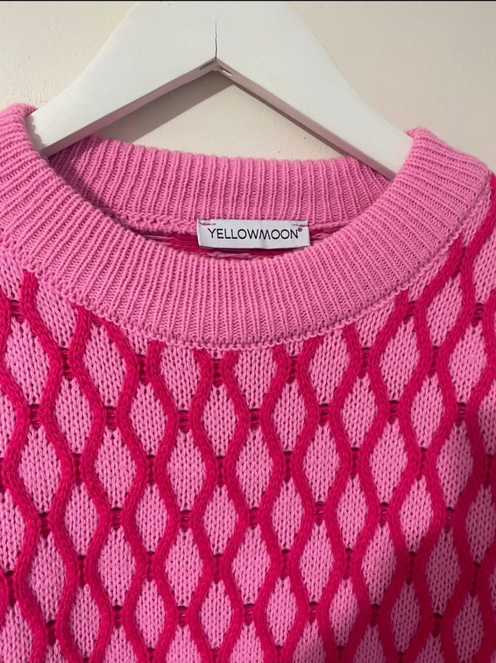 Baklava desenli triko kazak - Görsel 2