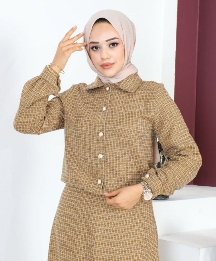 Tüvit ikili tesettür takım - Görsel 2