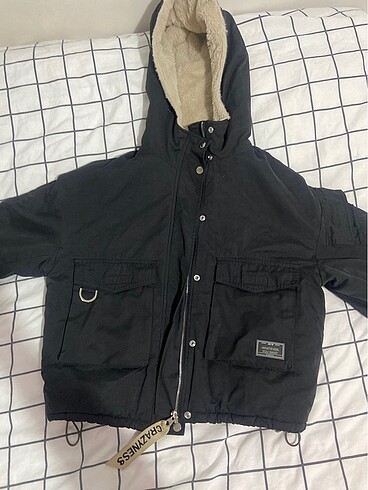 bershka siyah mont