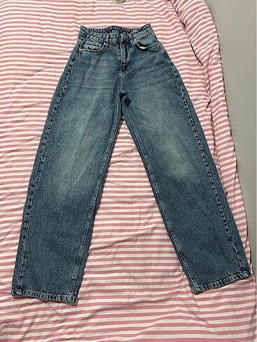 xs Beden mavi Renk Trendyolmilla Baggy Jean