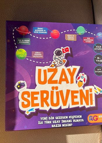 Uzay Serüveni Çocuk Kitabı - Mor