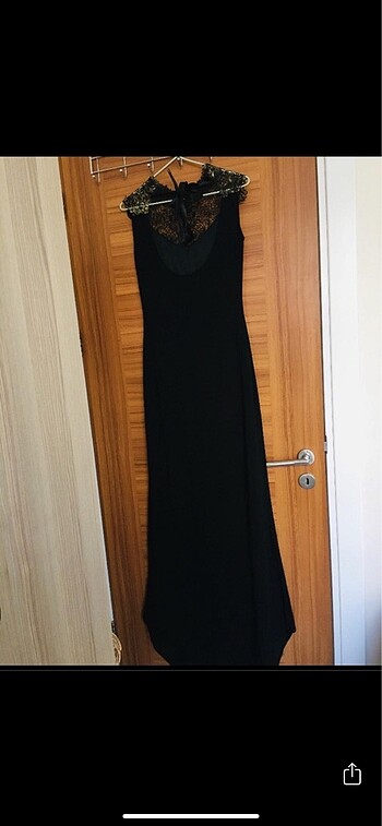 s Beden Siyah S / 36 Uzun Elbise