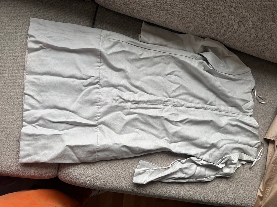 Gri Midi simli elbise - Görsel 2