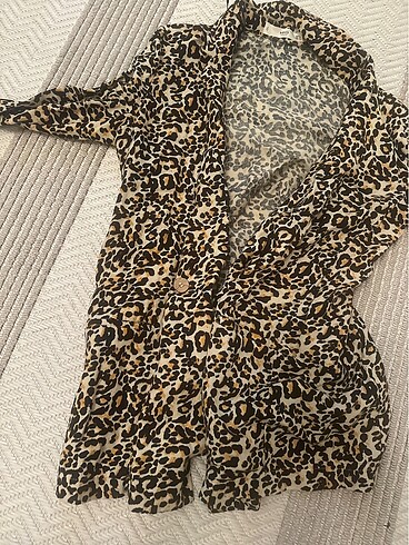 Mango Leopar ceket ince yazlık