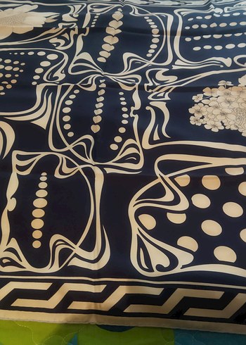 Lacivert Dökümlu esarp - Görsel 10