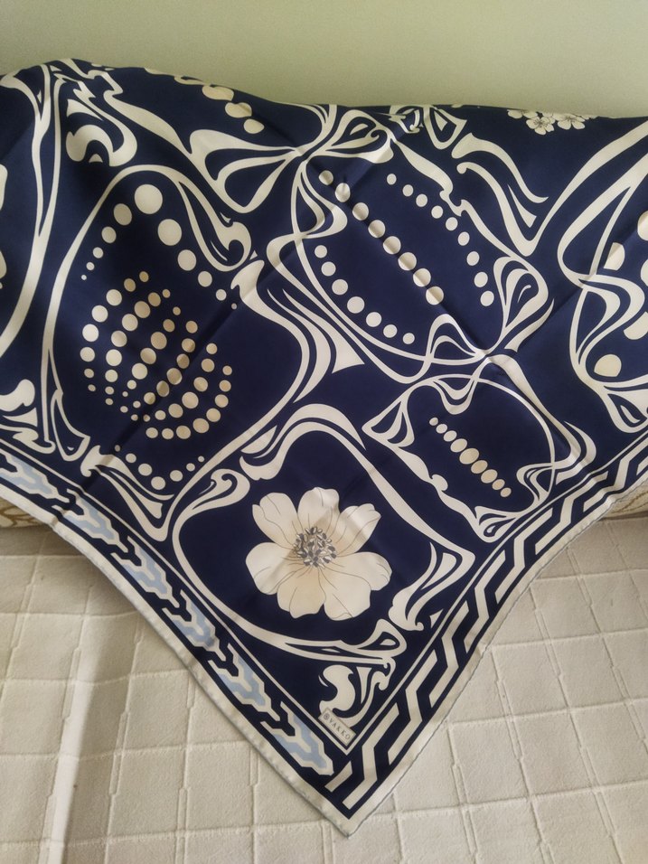 Lacivert Dökümlu esarp - Görsel 3