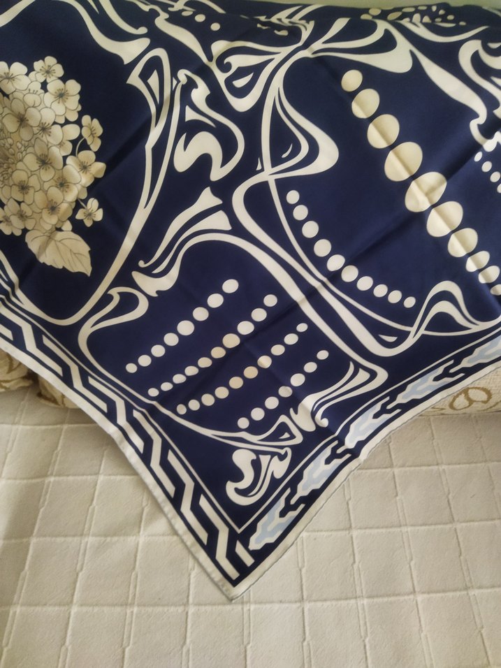 Lacivert Dökümlu esarp - Görsel 2