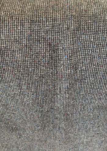 Gri kareli yün kumaş - Görsel 3