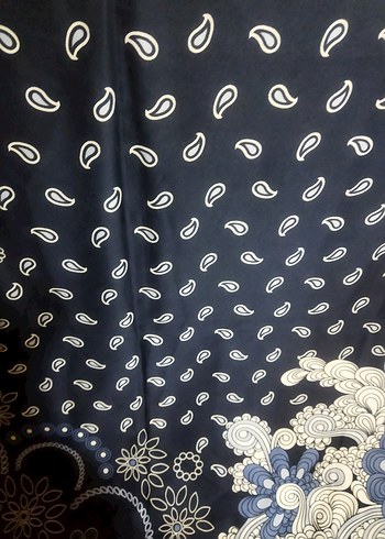 lacivert esarp - Görsel 4