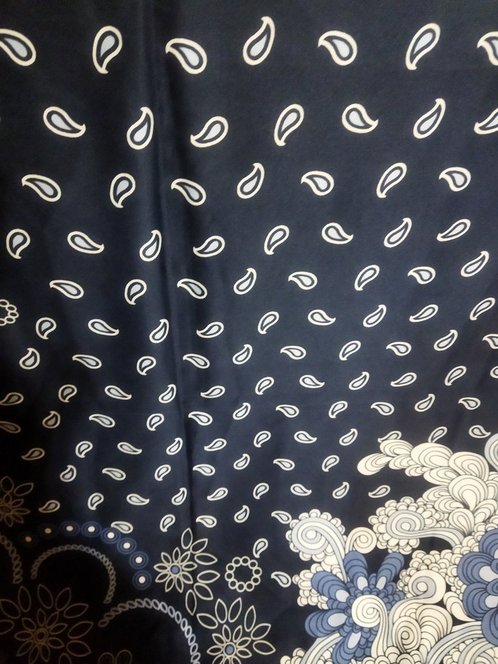 lacivert esarp - Görsel 4