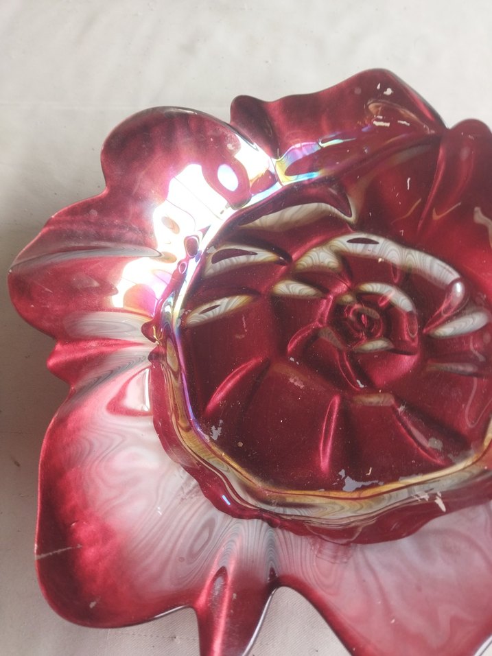 Dekoratif cam tabak - Görsel 3