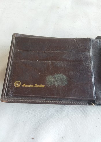 Koyu Kahverengi Vintage Erkek Cüzdanı hakiki deri - Görsel 4