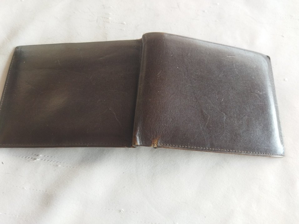 Koyu Kahverengi Vintage Erkek Cüzdanı hakiki deri - Görsel 2