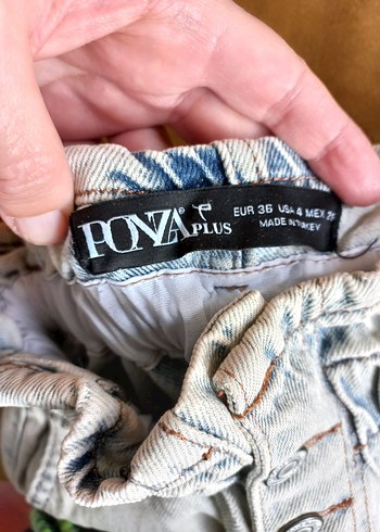 Düğmeli Mini Denim Şort - Görsel 5