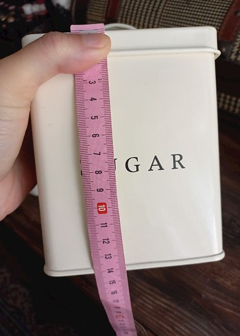 Beyaz Metal Çay ve Şeker Kutuları emaye - Görsel 6