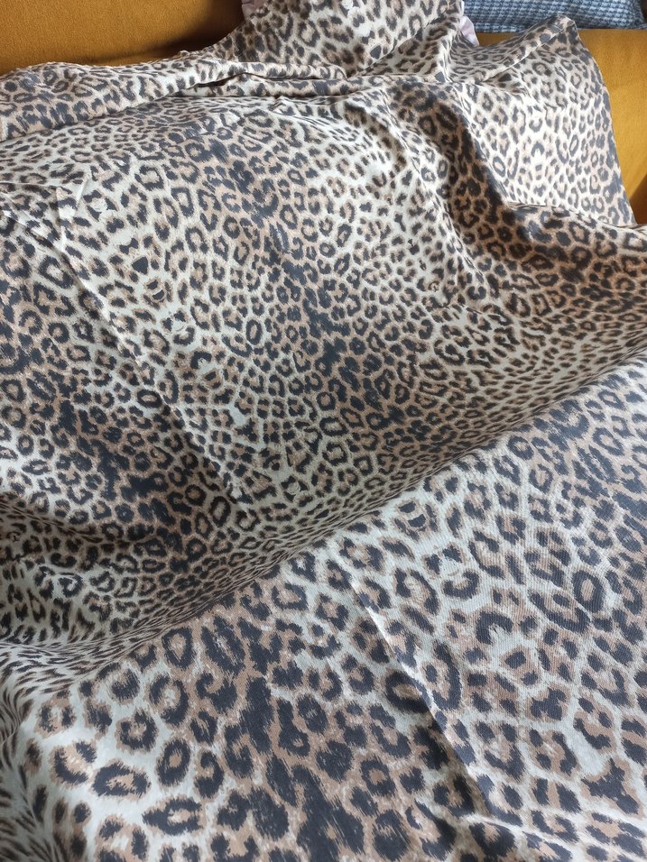 Kahverengi Leopar Desenli Banyo perdesi - Görsel 4