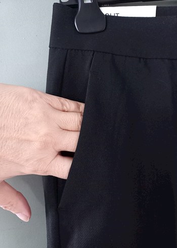 Lcw kadın Siyah Kumaş Kemerli Pantolon - Görsel 4