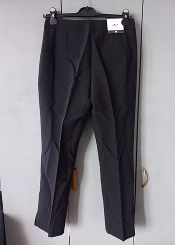 Lcw kadın Siyah Kumaş Kemerli Pantolon - Görsel 2