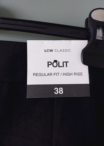 Lcw kadın Siyah Kumaş Kemerli Pantolon - Görsel 7