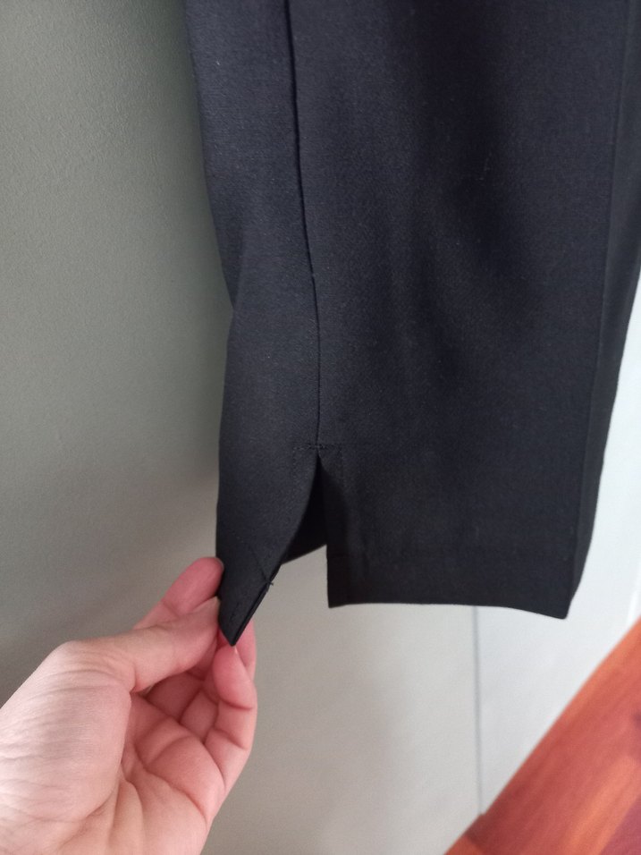 Lcw kadın Siyah Kumaş Kemerli Pantolon - Görsel 5